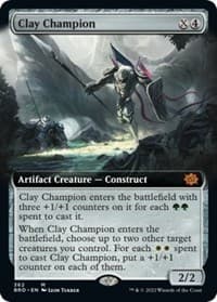 Clay Champion (Extended Art) - The Brothers' War - Magic: The Gathering card