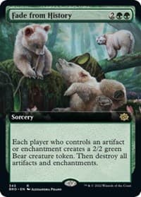 Fade from History (Extended Art) - The Brothers' War - Magic: The Gathering card