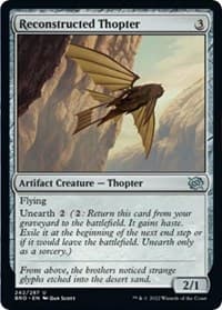 Reconstructed Thopter - The Brothers' War - Magic: The Gathering card