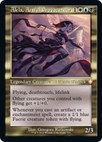 Alela, Artful Provocateur (Retro Frame) - Commander: The Brothers' War - Magic: The Gathering card