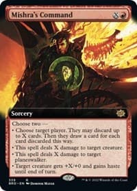 Mishra's Command (Extended Art) - The Brothers' War - Magic: The Gathering card