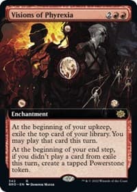Visions of Phyrexia (Extended Art) - The Brothers' War - Magic: The Gathering card