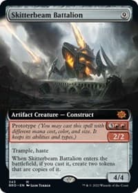 Skitterbeam Battalion (Extended Art) - The Brothers' War - Magic: The Gathering card