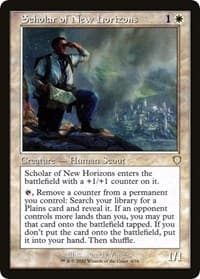 Scholar of New Horizons (Retro Frame) - Commander: The Brothers' War - Magic: The Gathering card