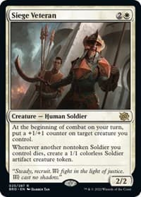 Siege Veteran - The Brothers' War - Magic: The Gathering card