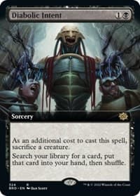 Diabolic Intent (Extended Art) - The Brothers' War - Magic: The Gathering card