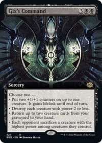 Gix's Command (Extended Art) - The Brothers' War - Magic: The Gathering card