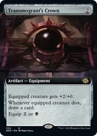 Transmogrant's Crown (Extended Art) - The Brothers' War - Magic: The Gathering card