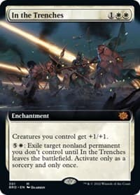 In the Trenches (Extended Art) - The Brothers' War - Magic: The Gathering card