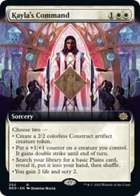 Kayla's Command (Extended Art) - The Brothers' War - Magic: The Gathering card