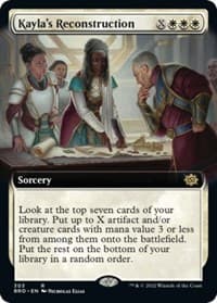 Kayla's Reconstruction (Extended Art) - The Brothers' War - Magic: The Gathering card
