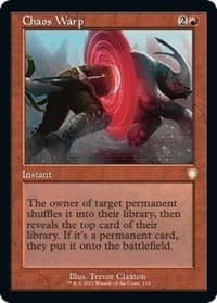 Chaos Warp (Retro Frame) - Commander: The Brothers' War - Magic: The Gathering card