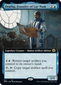 Drafna, Founder of Lat-Nam (Extended Art) - The Brothers' War - Magic: The Gathering card