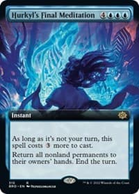 Hurkyl's Final Meditation (Extended Art) - The Brothers' War - Magic: The Gathering card