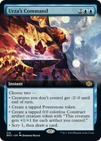 Urza's Command (Extended Art) - The Brothers' War - Magic: The Gathering card