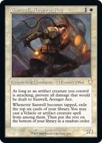 Sanwell, Avenger Ace (Retro Frame) - Commander: The Brothers' War - Magic: The Gathering card