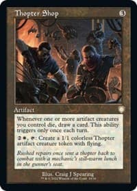 Thopter Shop (Retro Frame) - Commander: The Brothers' War - Magic: The Gathering card
