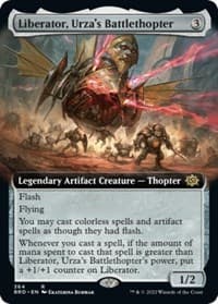 Liberator, Urza's Battlethopter (Extended Art) - The Brothers' War - Magic: The Gathering card