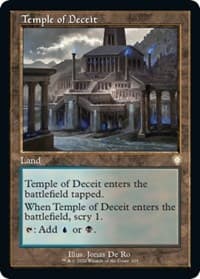 Temple of Deceit (Retro Frame) - Commander: The Brothers' War - Magic: The Gathering card