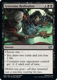 Gruesome Realization - The Brothers' War - Magic: The Gathering card
