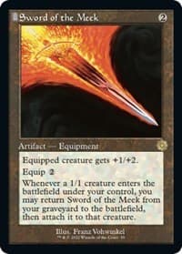 Sword of the Meek - The Brothers' War: Retro Frame Artifacts - Magic: The Gathering card