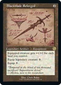 Blackblade Reforged (Schematic) - The Brothers' War: Retro Frame Artifacts - Magic: The Gathering card