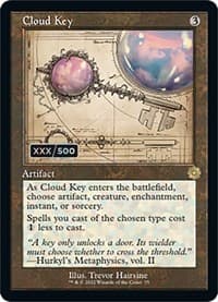 Cloud Key (Schematic) (Serial Numbered) - The Brothers' War: Retro Frame Artifacts - Magic: The Gathering card