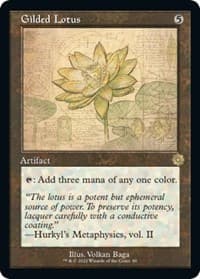 Gilded Lotus (Schematic) - The Brothers' War: Retro Frame Artifacts - Magic: The Gathering card