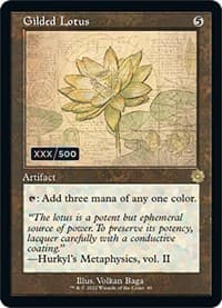 Gilded Lotus (Schematic) (Serial Numbered) - The Brothers' War: Retro Frame Artifacts - Magic: The Gathering card