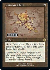 Journeyer's Kite (Schematic) (Serial Numbered) - The Brothers' War: Retro Frame Artifacts - Magic: The Gathering card