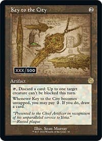 Key to the City (Schematic) (Serial Numbered) - The Brothers' War: Retro Frame Artifacts - Magic: The Gathering card