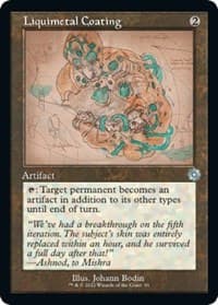 Liquimetal Coating (Schematic) - The Brothers' War: Retro Frame Artifacts - Magic: The Gathering card