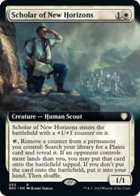 Scholar of New Horizons (Extended Art) - Commander: The Brothers' War - Magic: The Gathering card