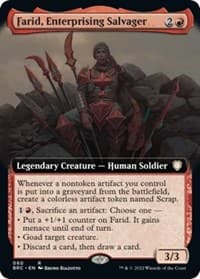 Farid, Enterprising Salvager (Extended Art) - Commander: The Brothers' War - Magic: The Gathering card