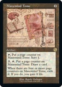 Mazemind Tome (Schematic) - The Brothers' War: Retro Frame Artifacts - Magic: The Gathering card