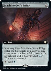 Machine God's Effigy (Extended Art) - Commander: The Brothers' War - Magic: The Gathering card