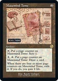 Mazemind Tome (Schematic) (Serial Numbered) - The Brothers' War: Retro Frame Artifacts - Magic: The Gathering card