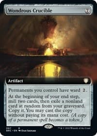 Wondrous Crucible (Extended Art) - Commander: The Brothers' War - Magic: The Gathering card