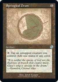 Springleaf Drum (Schematic) - The Brothers' War: Retro Frame Artifacts - Magic: The Gathering card