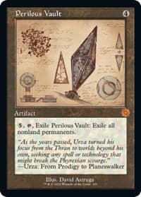 Perilous Vault (Schematic) - The Brothers' War: Retro Frame Artifacts - Magic: The Gathering card