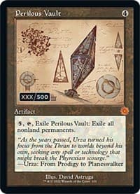 Perilous Vault (Schematic) (Serial Numbered) - The Brothers' War: Retro Frame Artifacts - Magic: The Gathering card
