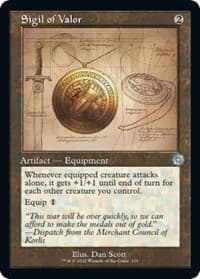 Sigil of Valor (Schematic) - The Brothers' War: Retro Frame Artifacts - Magic: The Gathering card