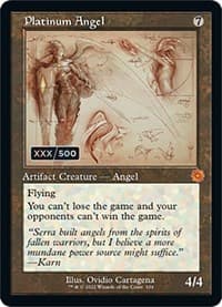 Platinum Angel (Schematic) (Serial Numbered) - The Brothers' War: Retro Frame Artifacts - Magic: The Gathering card