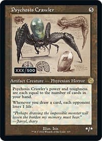 Psychosis Crawler (Schematic) (Serial Numbered) - The Brothers' War: Retro Frame Artifacts - Magic: The Gathering card