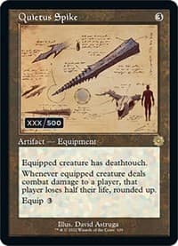 Quietus Spike (Schematic) (Serial Numbered) - The Brothers' War: Retro Frame Artifacts - Magic: The Gathering card