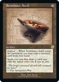 Semblance Anvil (Schematic) - The Brothers' War: Retro Frame Artifacts - Magic: The Gathering card