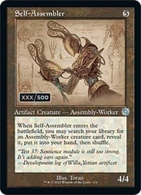 Self-Assembler (Schematic) (Serial Numbered) - The Brothers' War: Retro Frame Artifacts - Magic: The Gathering card