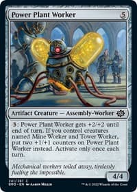 Power Plant Worker - The Brothers' War - Magic: The Gathering card