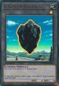 G Golem Token - Magnificent Mavens - YuGiOh card