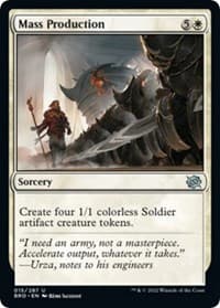 Mass Production - The Brothers' War - Magic: The Gathering card